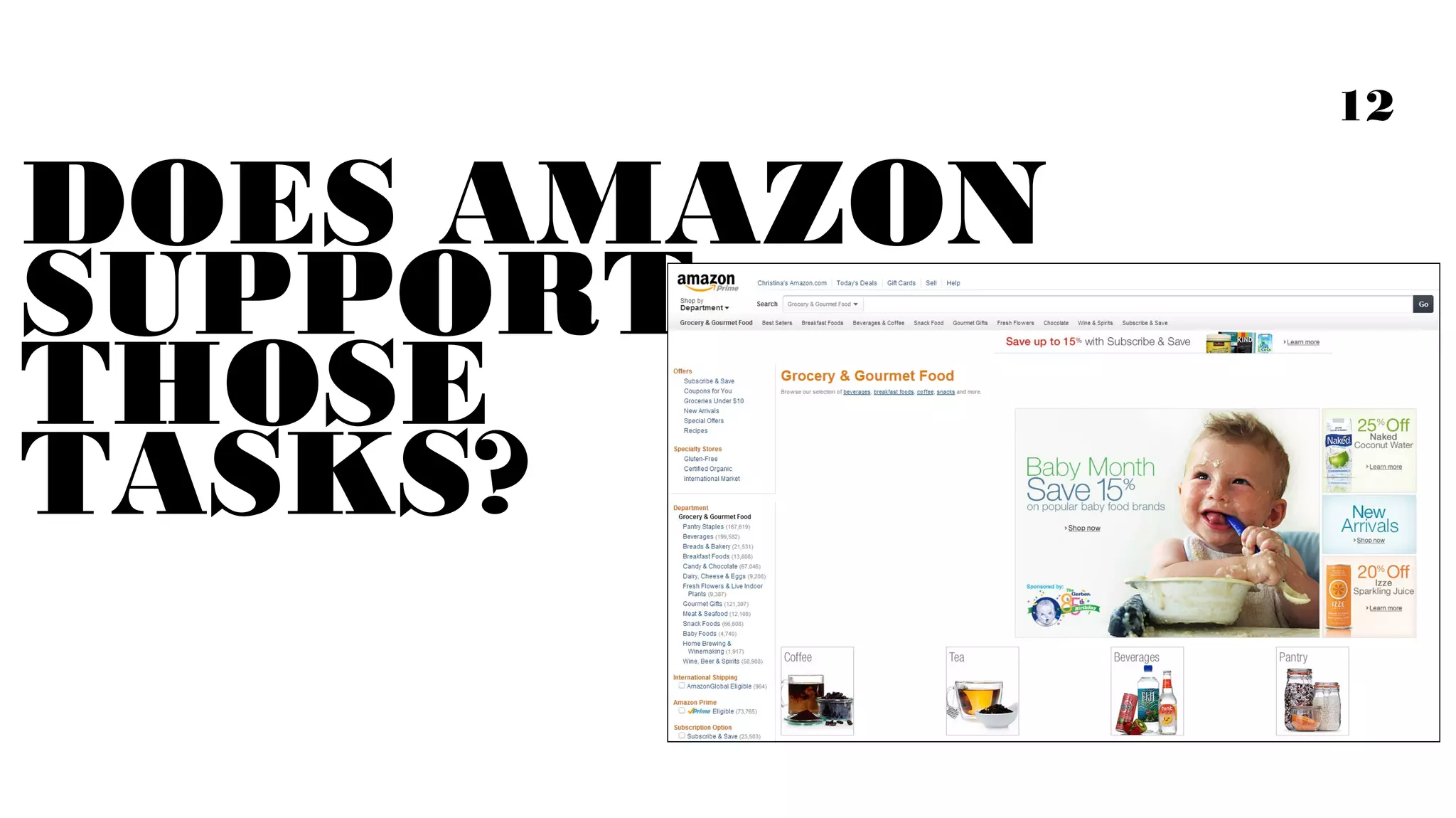 DOES AMAZON
SUPPORT
YOUR
TASKS?

 