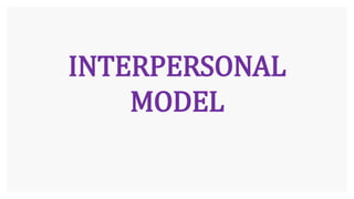 INTERPERSONAL
MODEL
 
