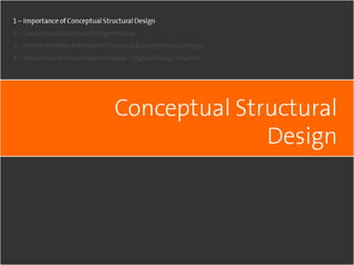 Conceptual Structural Design