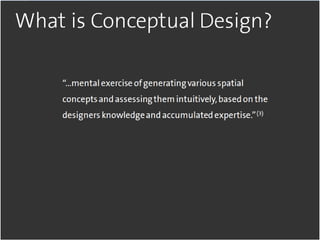 Conceptual Structural Design