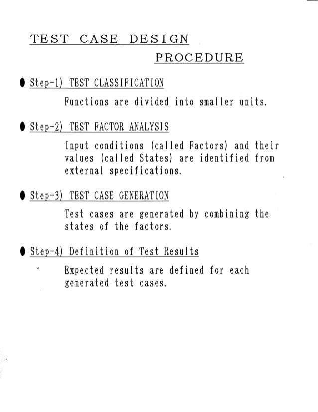 conceptual support for test case design compsac 87