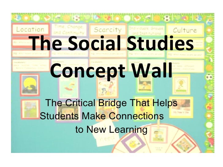 Concept Walls in Social Studies