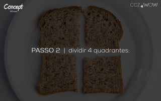 PASSO 2 | dividir 4 quadrantes:
 