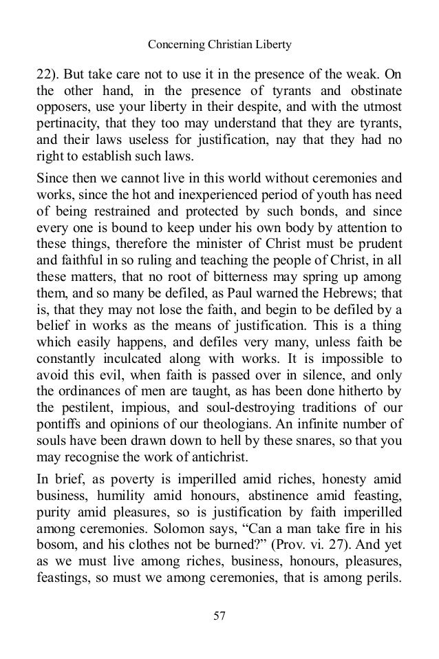 martin luthers on christian liberty essay Essay writing essay topics help you are at: thesis writing thesis topic help articles summary of 95 thesis summary of 95 thesis by martin luther. martin luthers on christian liberty essay Essay writing essay topics help you are at: thesis writing thesis topic help articles summary of 95 thesis summary of 95 thesis by martin luther.
