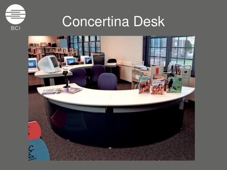 Concertina Desk System The Modern Library Circulation Reference Coun