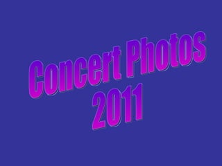 Concert Photos 2011 