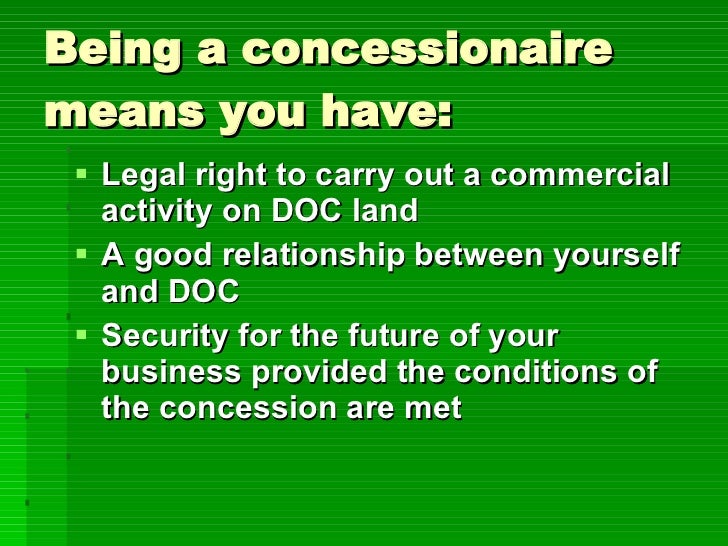 Concessions