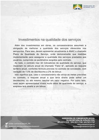 Investimentos: Galeão e Confins