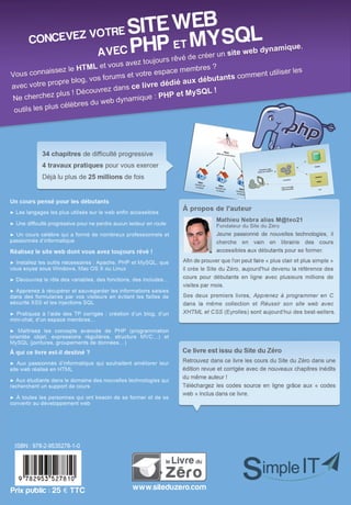 Concevez votre site web avec php et mysql