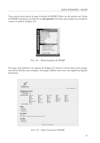 CHAPITRE 2. PRÉPARER SON ORDINATEUR

Fig. 2.14 – Conﬁguration de MAMP

Fig. 2.15 – Le dossier Sites de Mac OS X

22

 