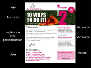 Logo Accroche Implication avec personalisation Accroche Accroche Action Liens