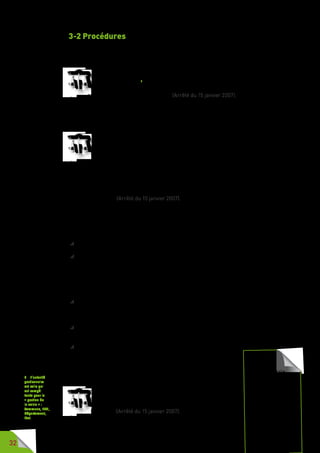 32
3-2 Procédures
Les demandes d’avis doivent être déposées auprès de la commission
consultativedépartementaledesécuritéetd’accessibilité,avantl’approbation
du projet de travaux et, bien entendu, avant la réalisation des travaux.
En cas d’impossibilité technique, l’autorité gestionnaire de la voie
ou de l’espace public1
sollicite l’avis de la commission consultative
départementale de sécurité et d’accessibilité pour dérogation à une
ou plusieurs règles d’accessibilité. (Arrêté du 15 janvier 2007).
Lorsque cela concerne une voie ou un espace public dépendant du
Département (par exemple le cas fréquent d’une route départementale
traversant une agglomération), la demande d’avis de la CCDSA doit être
déposée par le Conseil général, autorité gestionnaire.
La demande d’avis est adressée au préfet en sa qualité de président
de la CCDSA [dont le secrétariat est assuré par la direction
départementale du territoire et de la mer (DDT/M)].
La demande est accompagnée d’un dossier établi en trois exemplaires
comprenant tous les plans et documents permettant à la commission de se
prononcer sur la pertinence de la dérogation.
Lorsque la demande de dérogation est justifiée par des contraintes liées à la
protection d’espaces protégés, l’avis de l’architecte des Bâtiments de France
est joint au dossier. (Arrêté du 15 janvier 2007).
Si le dossier est incomplet, dans un délai d’un mois suivant la réception de
la demande, le président de la commission invite le demandeur à fournir les
pièces complémentaires.
Les éléments indispensables sont :
 un plan de situation qui permettra de localiser avec précision
l’emplacement de l’aménagement à réaliser sur la commune ;
 les plans détaillant l’aménagement/les aménagements prévus (voirie,
trottoir, place de stationnement, escalier, points d’arrêt de transport
collectif, bancs, place ou esplanade – espace public, zone piétonne, zone
30, zone de rencontre, etc.) avec l’ensemble des cotes (dénivelés avant et
après travaux, les pentes et dévers, le positionnement du mobilier urbain,
de la signalétique, de l’éclairage, etc. avec indication précise des points
faisant l’objet de la /des dérogations demandées ;
 une notice explicative relative aux équipements prévus pour l’accessibilité
et aux règles d’accessibilité sur lesquelles porteraient la/les demandes
de dérogation, justifiant que toutes les dispositions ont été prises pour
respecter les règles d’accessibilité en amont du projet ;
 lorsque la demande de dérogation est justifiée par des contraintes liées
à la protection d’espaces protégés, l’avis de l’architecte des Bâtiments de
France est joint au dossier ;
 des photos des lieux sur lesquels portent les demandes de dérogation
permettront à la commission de mieux appréhender le dossier.
Les documents peuvent être fournis en format papier (2 exemplaires)
et en format numérique (1 exemplaire sous format PDF) pour
présentation en commission.
Quant à la décision de la CCDSA, si celle-ci ne s’est pas
prononcée dans un délai de deux mois à compter de la date
à laquelle son président a reçu la demande, l’avis est réputé
favorable. (Arrêté du 15 janvier 2007).
1	 L’autorité
gestionnaire
est celle qui
est compé-
tente pour la
« gestion de
la voirie » :
Commune, EPCI,
Département,
Etat.
Pour le cas
d’une voirie
départementale
en traversée
d’une commune,
une fois l’avis
favorable prononcé,
le Département
accorde la
dérogation
aux règles
d’accessibilité à
la commune ou à
l’EPCI.
 