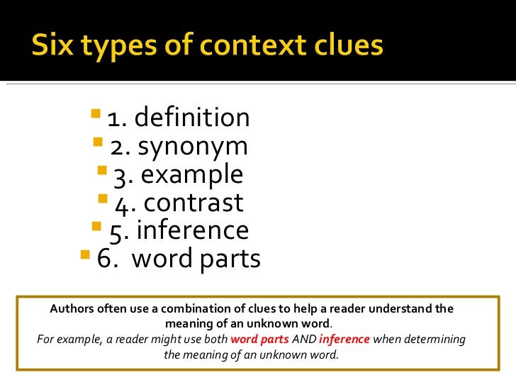 Context clue overview
