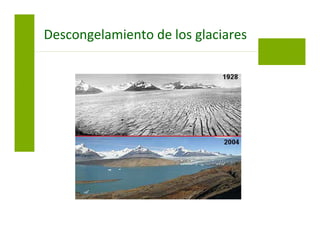 Descongelamiento de los glaciares
 