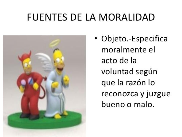 Resultado de imagen para imagen sobre las fuentes de la moralidad sobre el objeto