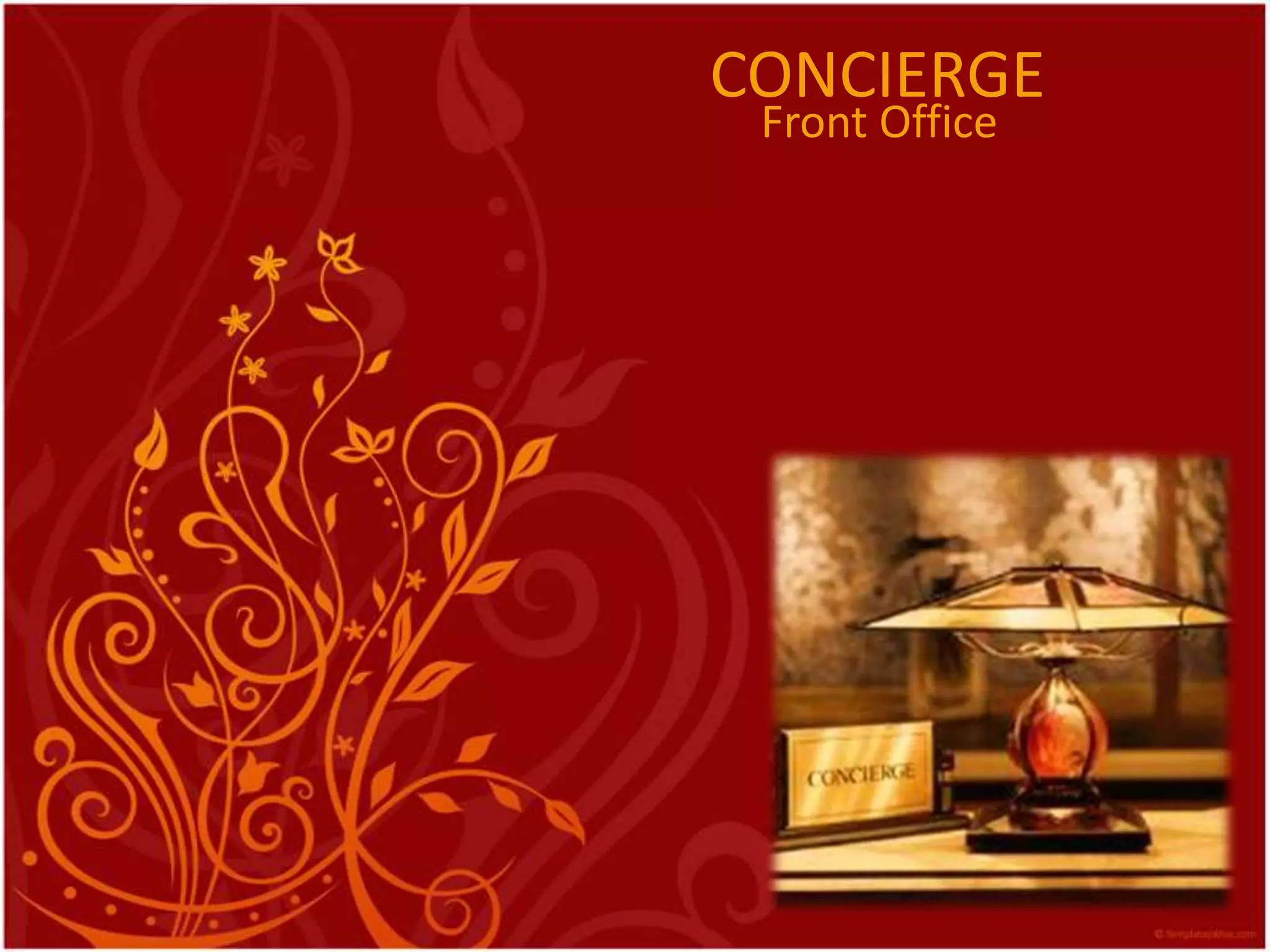 CONCIERGE Front Office