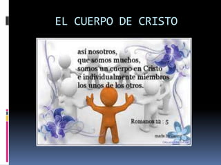 EL CUERPO DE CRISTO
 