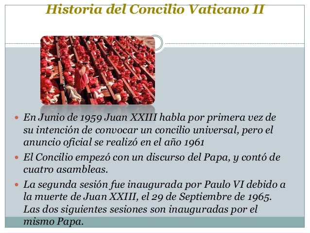 Resultado de imagen para 29 DE SEPTIEMBRE CONCILIO VATICANO