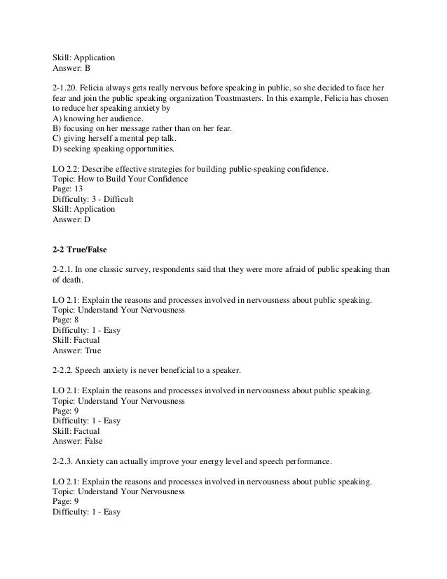 Concise Public Speaking Handbook 4th Edition Beebe Test Bank Concise Public Speaking Handbook 4th Edition Beebe Test Bank