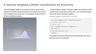 Knn Study Case Example Artificial intelligence and machine learning fundamentals.pdf