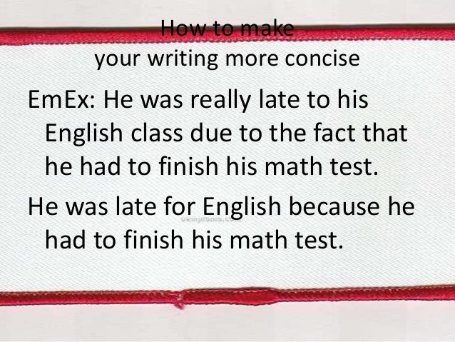 Due To In A Sentence - Grade 11 English Rewrite The Following Sentences