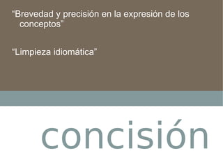 Concisión | POT