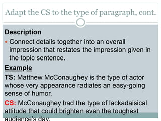 Console Sentence Concluding Sentences | PDF