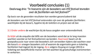 Conclusies & Aanbevelingen