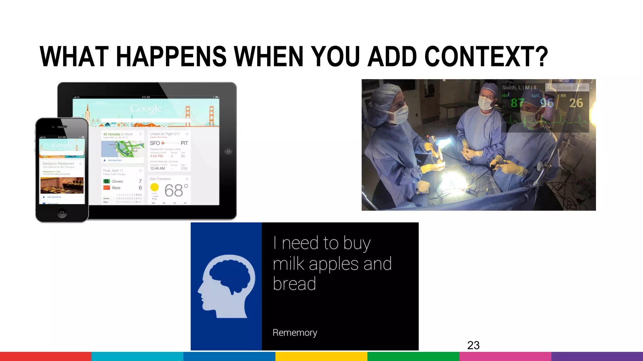 23
WHAT HAPPENS WHEN YOU ADD CONTEXT?
 