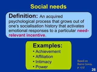 26
Results of Intervention 4
Based on Reeve (2015, pp. 510-513)
1. Compared to the control group, the
experimental group:
1. increased compassion for others and
their self
2. decreased worry and suppression of
emotion
2. Overall: People can learn how to
cultivate a greater capacity for
compassion.
1. Compared to the control group, the
experimental group:
1. increased compassion for others and
their self
2. decreased worry and suppression of
emotion
2. Overall: People can learn how to
cultivate a greater capacity for
compassion.
 