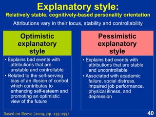40
Need:
When needs are nurtured
and satisfied, well-being is
maintained and enhanced.
Motivational
states provide
the impetus to
act before
damage
occurs to
psychological
and bodily
well-being.
If neglected or frustrated,
the need’s thwarting will
produce damage that
disrupts biological or
psychological well-being.
Any condition within a person that is
essential and necessary for life, growth,
and well-being.
Based on Reeve (2015, p.85)
 