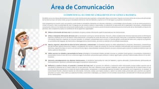 Área de Comunicación
 