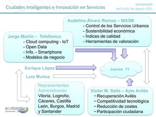 Presencia de expertos de primer nivel y autoridades
