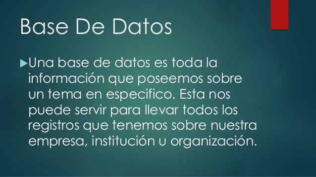 Conclusiones sobre bases de datos