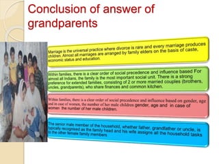 Conclusion of answer of
grandparents
 