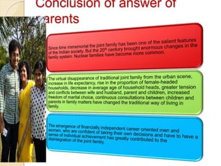 Conclusion of answer of
parents
 
