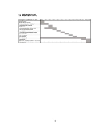 19
6.2 CRONOGRAMA
 