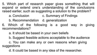 Problem Recommendation Conclusion Conclusion & Recommendation on Qualitative Research.pptx