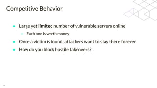 Conclusions from Tracking Server Attacks at Scale