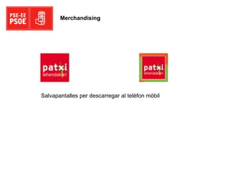 Merchandising Salvapantalles per descarregar al telèfon mòbil 