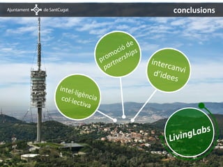 conclusions



                              ó de
                           oci hips
                       rom ners
                      p t             interc
                       par                   anvi
                                       d’ide
                                             es
intel·
      li g è n
 col·le        c ia
        ctiva



                                                 L abs
                                           Living
 