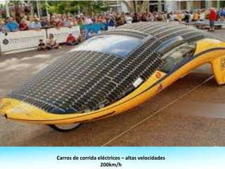 Carros de corrida eléctricos – altas velocidades
200km/h
 