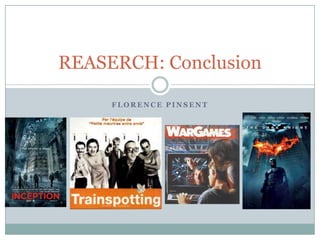 REASERCH: Conclusion

     FLORENCE PINSENT
 