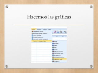 Hacemos las gráficas
 
