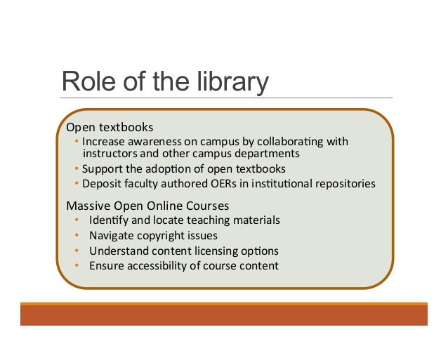 The role of libraries in supporting teaching and research in the scie…