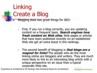 Once Keyword Foundation work is laid, begin utilizing those keywords…Key On-Page SEO FactorsContent