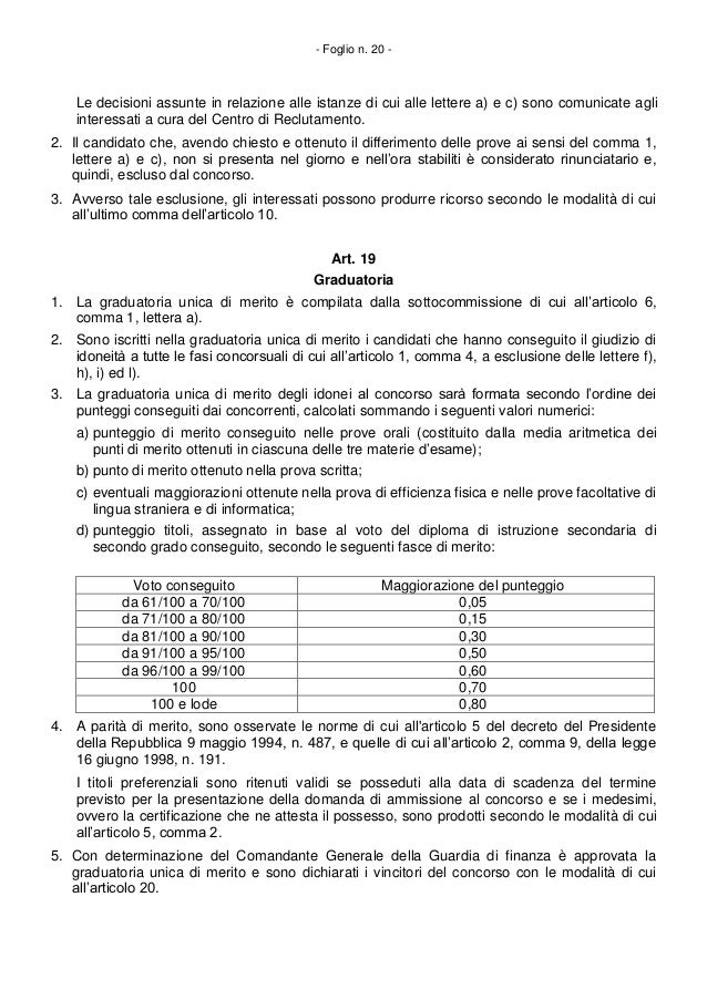 Concorso Allievi Ufficiali Ruolo Normale Guardia di Finanza 2016 Ba…