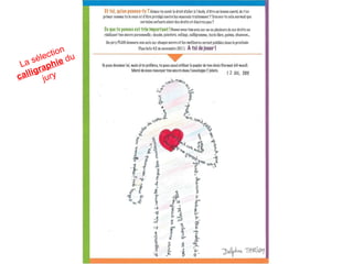 La sélection  calligraphie  du jury 