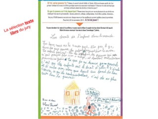 La sélection  texte libre  du jury 