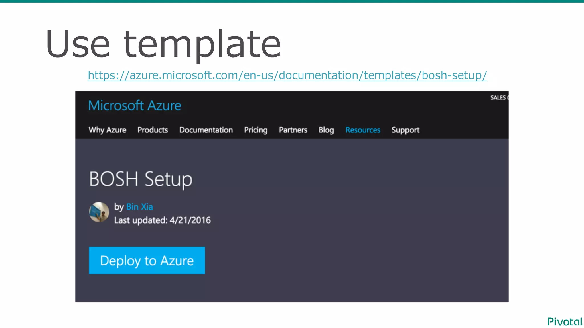 Use  template
https://azure.microsoft.com/en-‐‑‒us/documentation/templates/bosh-‐‑‒setup/
 